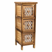 Chest of drawers Alexandra House Living Brown Wood Paolownia wood 26 x 61 x 22 cm