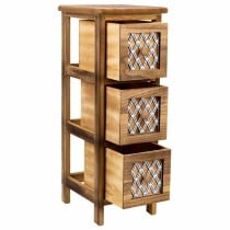 Schubladenschrank Alexandra House Living Braun Holz Paulonia-Holz 26 x 61 x 22 cm