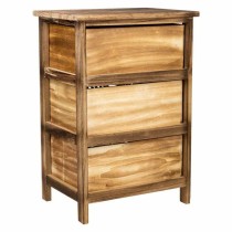 Caisson à Tiroirs Alexandra House Living Marron Bois Bois de paulownia 29 x 58 x 40 cm