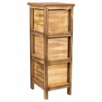 Caisson à Tiroirs Alexandra House Living Marron Bois Bois de paulownia 26 x 61 x 22 cm