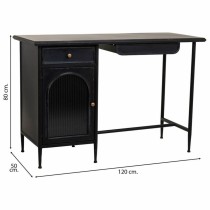 Desk Alexandra House Living Black 50 x 80 x 120 cm