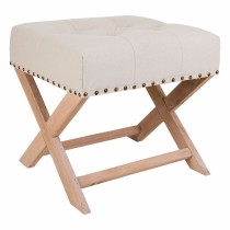 Hocker Alexandra House Living Grau Creme 46 x 46 x 49 cm