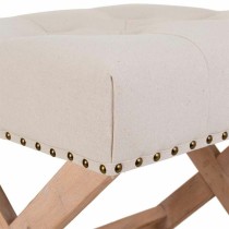 Hocker Alexandra House Living Grau Creme 46 x 46 x 49 cm