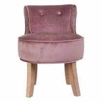 Bench Alexandra House Living Pink Velvet Rubber 46 x 58 x 45 cm