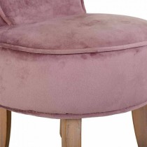 Bench Alexandra House Living Pink Velvet Rubber 46 x 58 x 45 cm