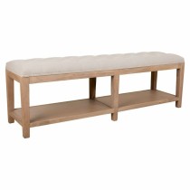 Bench Alexandra House Living Grey Cream 38 x 51 x 150 cm