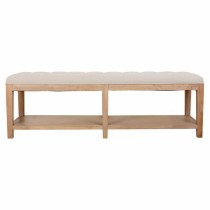 Bench Alexandra House Living Grey Cream 38 x 51 x 150 cm