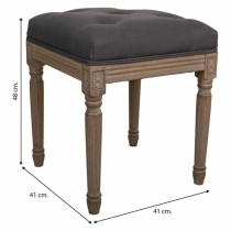 Hocker Alexandra House Living Grau Gummi Holz 41 x 48 x 41 cm