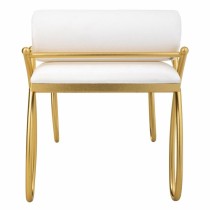 Bench Alexandra House Living Gold Foam Iron MDF Wood 49 x 53 x 112 cm