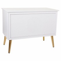 Storage chest with seat Alexandra House Living Golden MDF Wood 41 x 62 x 83 cm