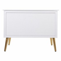 Storage chest with seat Alexandra House Living Golden MDF Wood 41 x 62 x 83 cm