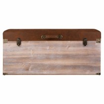 Storage chest with seat Alexandra House Living Brown Polyurethane MDF Wood 40 x 38 x 80 cm