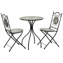 Tisch-Set mit 2 Stühlen Alexandra House Living Schwarz 60 x 75 x 60 cm