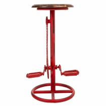 Stool Alexandra House Living Red Wood Iron 40 x 73 x 40 cm Pedals