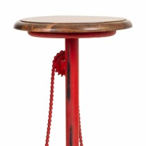 Stool Alexandra House Living Red Wood Iron 40 x 73 x 40 cm Pedals