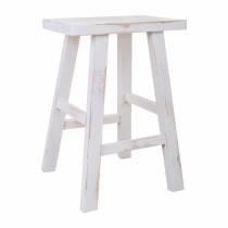 Tabouret Alexandra House Living Blanc Pin 25 x 50 x 35 cm