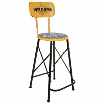 Stool Alexandra House Living Yellow Iron 40 x 100 x 46 cm