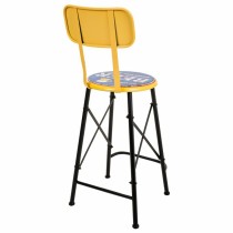 Stool Alexandra House Living Yellow Iron 40 x 100 x 46 cm