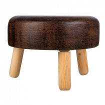 Tabouret Alexandra House Living Marron Polyuréthane Bois MDF 40 x 29 x 40 cm