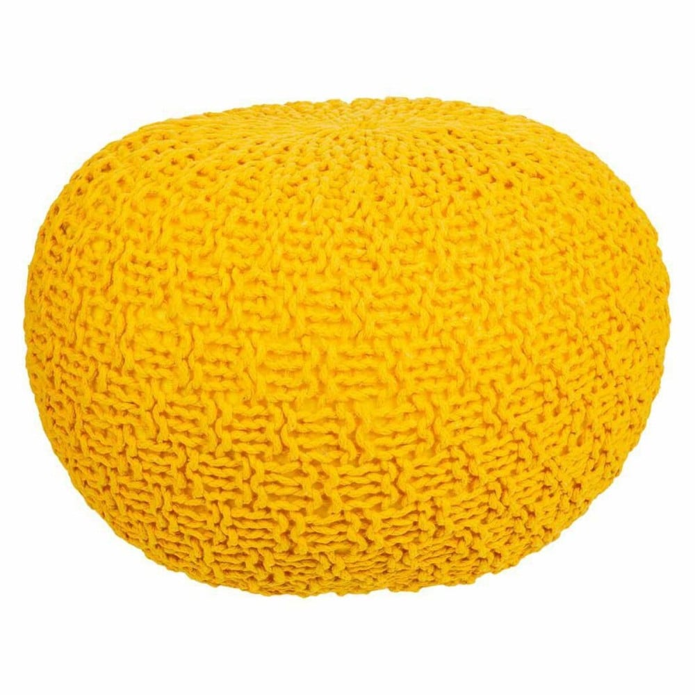 Pouffe Alexandra House Living Yellow polystyrene 45 x 30 x 45 cm