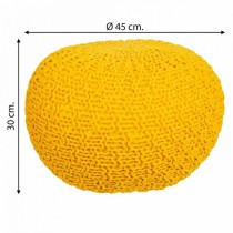 Pouffe Alexandra House Living Yellow polystyrene 45 x 30 x 45 cm