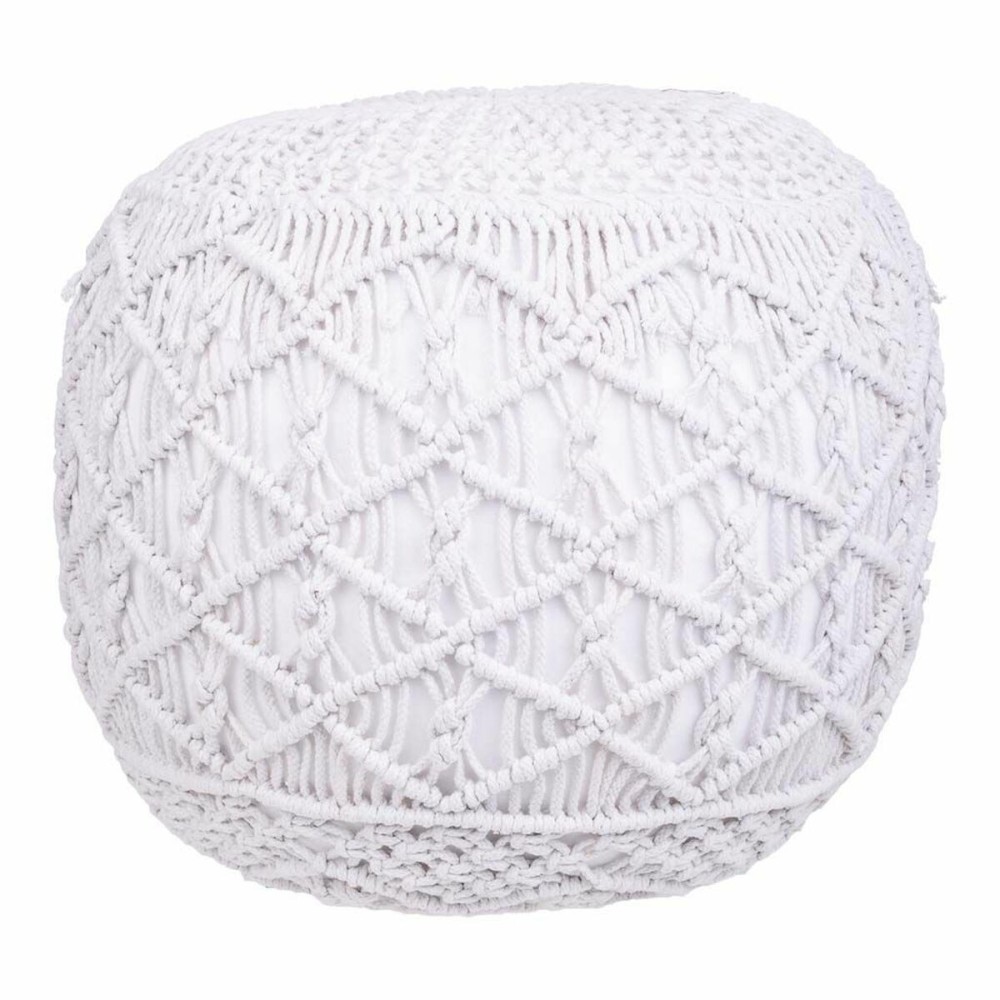 Puff Alexandra House Living Weiß polystyrol 45 x 40 x 45 cm