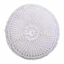 Pouf Alexandra House Living Blanc polystyrène 45 x 40 x 45 cm