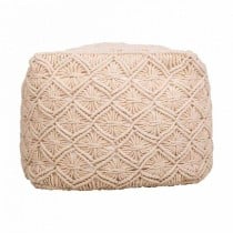 Puff Alexandra House Living Creme polystyrol 45 x 40 x 45 cm