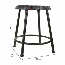 Tabouret Alexandra House Living Noir Fer 35 x 46 x 35 cm