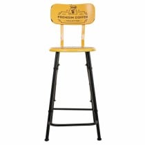 Stool Alexandra House Living Yellow Iron 40 x 100 x 46 cm