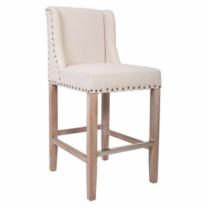 Tabouret Alexandra House Living Beige Bois d'hévéa 58 x 104 x 48 cm