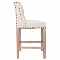 Hocker Alexandra House Living Beige Kautschukholz 58 x 104 x 48 cm