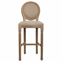 Hocker Alexandra House Living Braun Canvas-Stoff Kautschukholz 42 x 121 x 48 cm