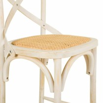 Hocker Alexandra House Living Weiß Rattan 53 x 116 x 45 cm