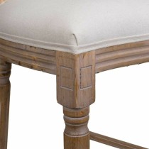 Stool Alexandra House Living Cream Rubber Wood 46 x 116 x 52 cm