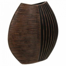 Vase Alexandra House Living Brown Polyresin 10 x 29 x 29 cm