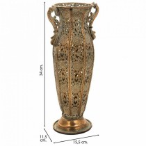 Vase Alexandra House Living Gold Eisen 11 x 34 x 11 cm