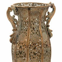 Vase Alexandra House Living Gold Iron 11 x 34 x 11 cm