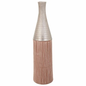 Vase Alexandra House Living Silber aus Keramik 13 x 53 x 13 cm