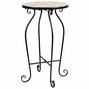 Flower Pot Stand Alexandra House Living Black Iron Tile 35 x 60 x 35 cm