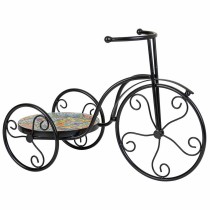 Blumentopfhalter Alexandra House Living Schwarz Eisen Kachel Fahrrad 23 x 36 x 53 cm