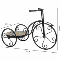 Blumentopfhalter Alexandra House Living Schwarz Eisen Kachel Fahrrad 23 x 36 x 53 cm