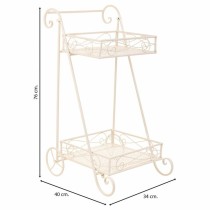 Blumentopfhalter Alexandra House Living Weiß Metall Eisen 23 x 65 x 28 cm