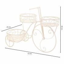 Flower Pot Stand Alexandra House Living White Metal Iron Bicycle 28 x 28 x 28 cm