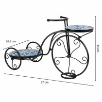 Blumentopfhalter Alexandra House Living Schwarz Eisen Kachel Fahrrad 26 x 43 x 67 cm