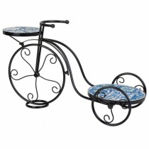 Blumentopfhalter Alexandra House Living Schwarz Eisen Kachel Fahrrad 26 x 43 x 67 cm