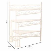 Blumentopfhalter Alexandra House Living Weiß Metall Eisen 25 x 37 x 59 cm