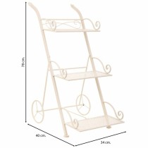 Blumentopfhalter Alexandra House Living Weiß Metall Eisen 25 x 32 x 55 cm