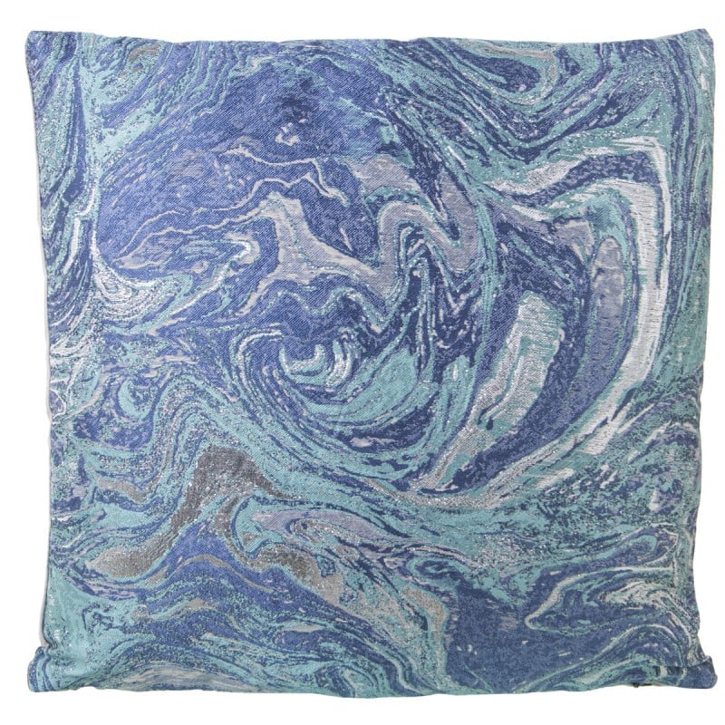 Coussin Alexandra House Living Bleu Textile 43 x 43 cm