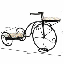 Flower Pot Stand Alexandra House Living Black Iron Tile Bicycle 26 x 43 x 67 cm